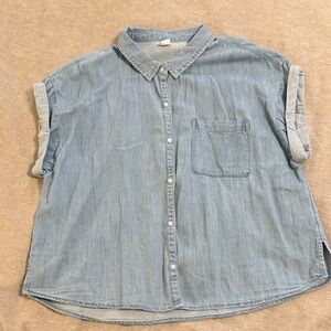 Old Navy Demim Short Sleeve Button Down
